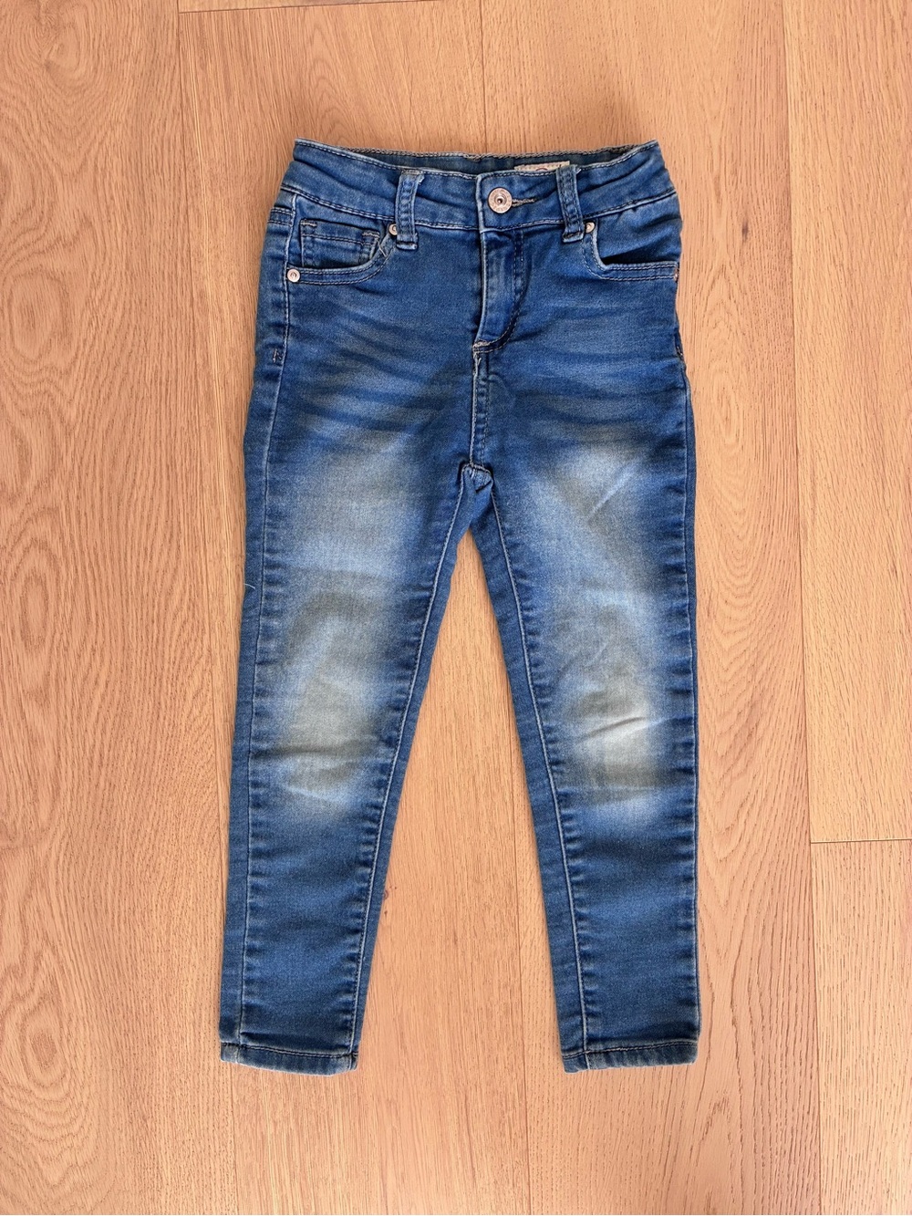 Ag Adriano Goldschmied Kids Dark Blue Faded Skinny Jeans